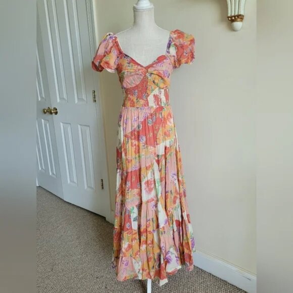 Free People Boho Style Maxi Dress size M - Picture 3 of 7